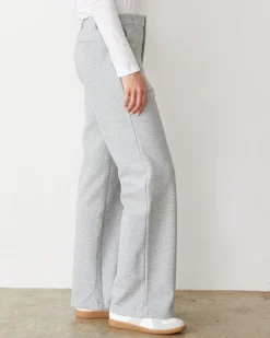 MONROW Cotton Knit Patch Pocket Pant WHITEHEATHER New